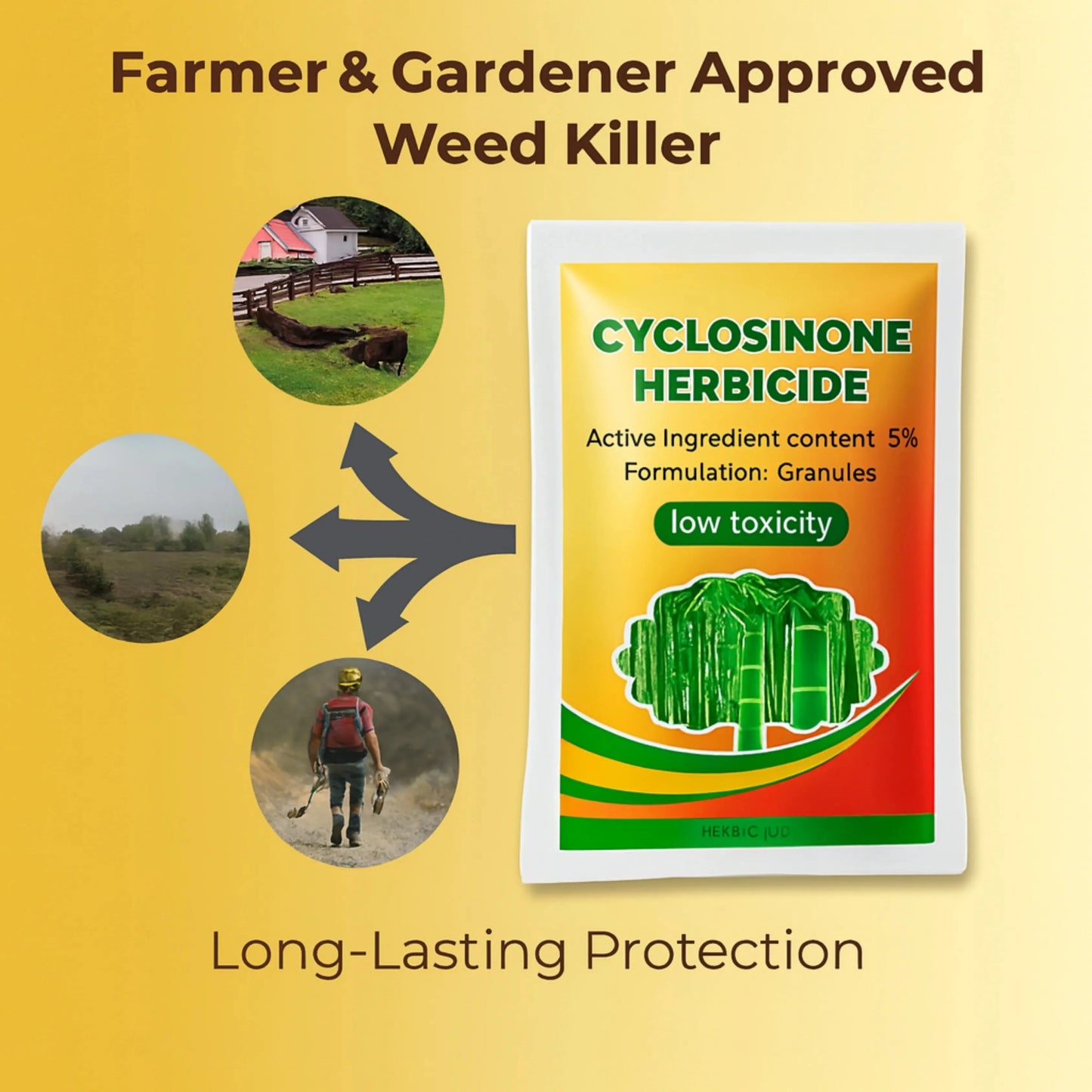Cyclosinone Herbicide Granules ( Pack Of 2 )